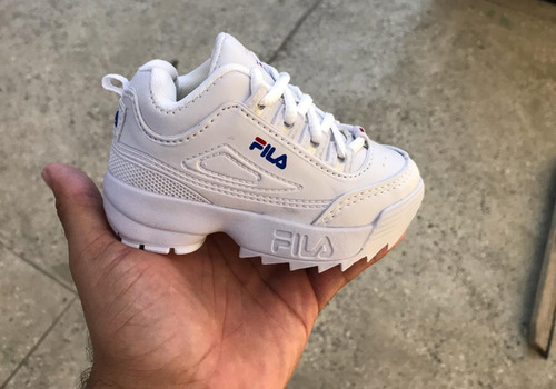 tenis fila branco bebe