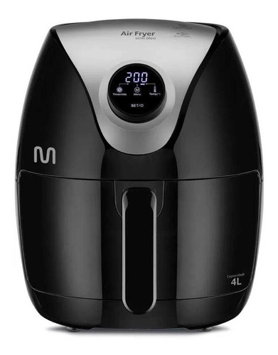 Fritadeira Air Fryer Digital Multilaser 4l 1500w Ce168 127v