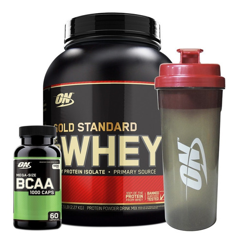 Whey Gold On 5 Lb French Vanilla Proteína Con Obsequios