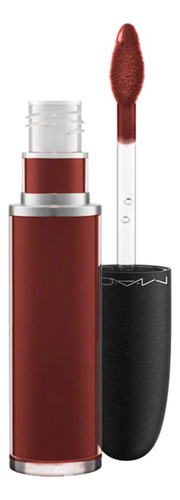 Labial MAC Retro Matte Liquid Lipcolour color carnivorous