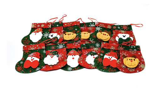 Paquete De 6 Adornos Colgantes Navideños Decorar Arbol Puert