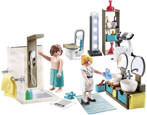 Cuarto Baño Juguete Accesorio Luces Playmobil 9268 City Life