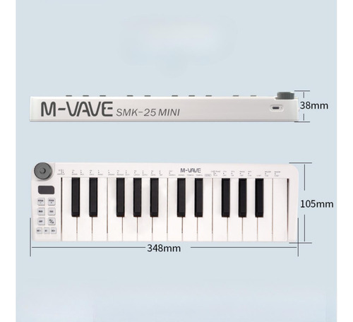 Controlador Midi Mixer Mini Pad Controlador De Produção
