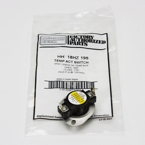 Imagen 2 de 3 de Termostato Interruptor Switch Hh18hz195 L195-80f Spst