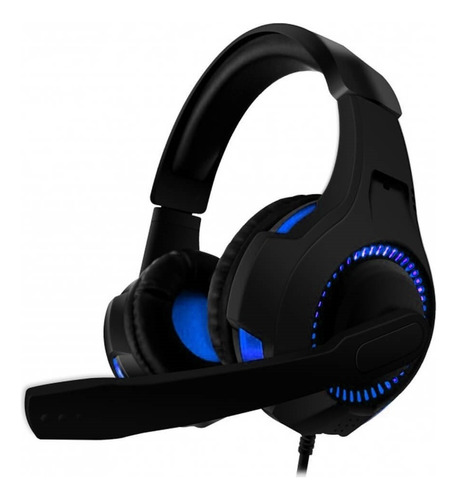 Gaming Naceb Headset Gamer NA-0304 Micrófono Omnidireccional Sonido De Alta Definición Con Cancelación De Ruido Color Negro Con Azul