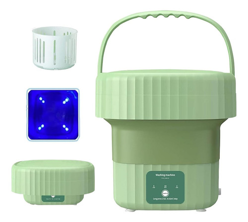 Mini Lavadora Para Ropa Interior De Abs-verde Clrupr