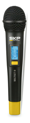 Kit Microfone S/ Fio Transmissor/receptor Skp Multiset Iii