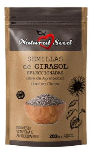 Semillas De Girasol Natural Seed X200g - Cotillón Waf