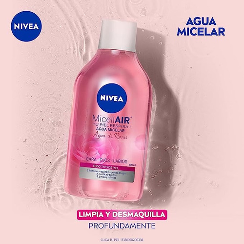 Nivea Agua Micelar Desmaquillante Agua De Rosas