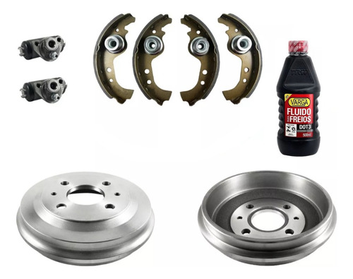 Kit Freno Campana + Patin Cilindro + Liquido Fiat Duna / Uno