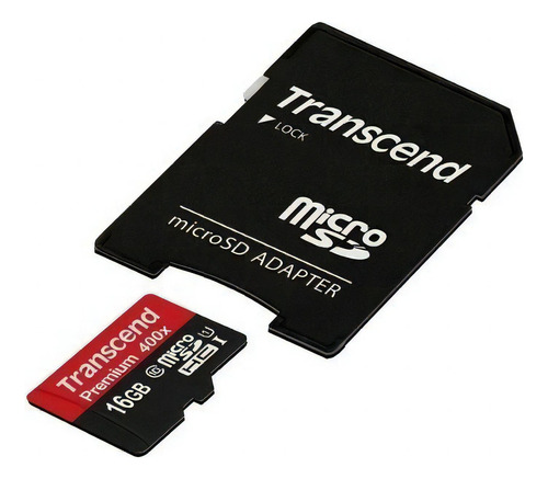 Tarjeta de memoria Transcend TS4GUSDHC4 Standard con adaptador SD 4GB