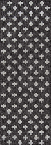 Alfombra Area Para Interior Exterior Color Carbon 2 Pie 7  X