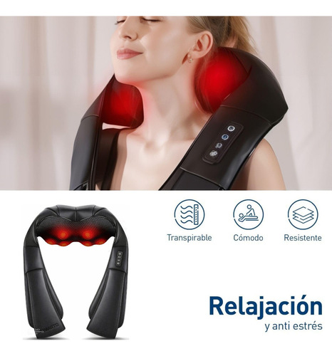 Qqp Masajeador Electrico Masaje De Espalda Cuello