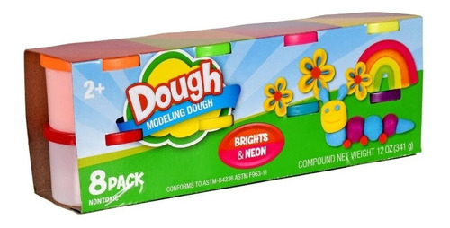 Plastilina Dough Paquete De 8 Colores 341gr (12oz) 2x8 O 1x5