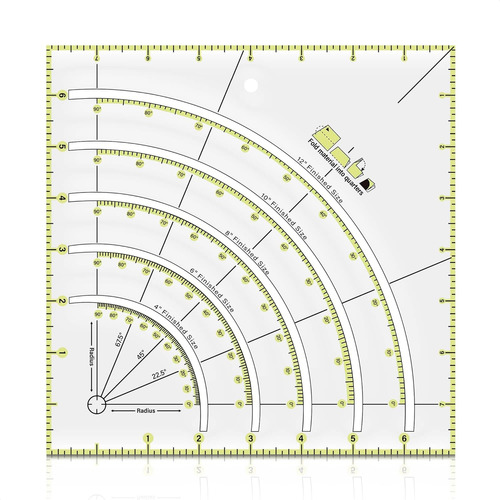 Regla Cuadrada De Acrílico Quilting Cinta Métrica, Re...