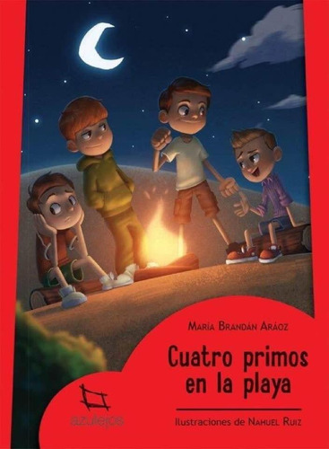 4 Primos En La Playa - Azulejo Roja - 2018-brandan Araoz, Ma