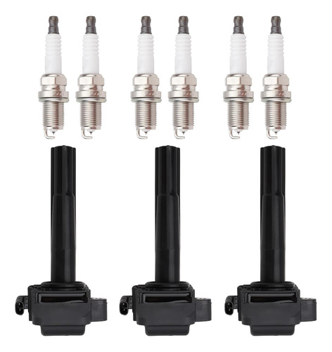 3pcs Ignition Coil Uf155 With 6 Iridium Spark Plugs Fit For 