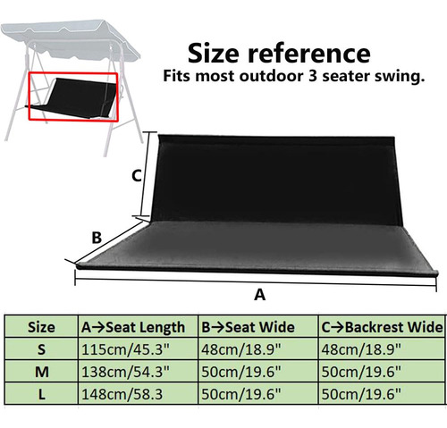 Imeisuit Funda De Repuesto Para Asiento De Columpio 600d