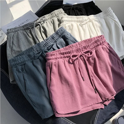 Pantalones Cortos Casuales De Verano Con Cintura Elástica Y