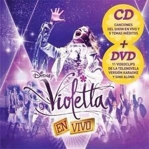Violetta En Vivo Cd  Dvd Walt Disney Pop