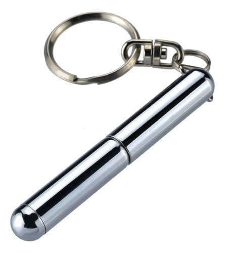 Llavero Pequeño De Metal Con Bolígrafo Telescópico De Acero