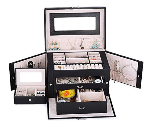 Kendal Large Leather Jewelry Boxcasestorageorganizer Con Est
