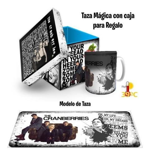 Taza Magica, The Cranberries, Con Estuche De Madera