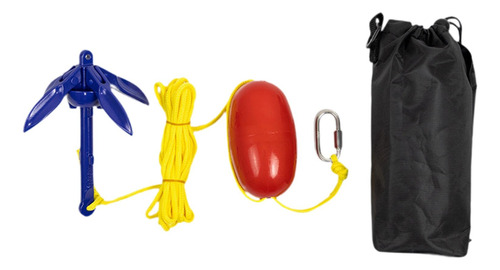 Anclaje Para Barco Plegable Compacto Con Cuerda Y Bolsa De
