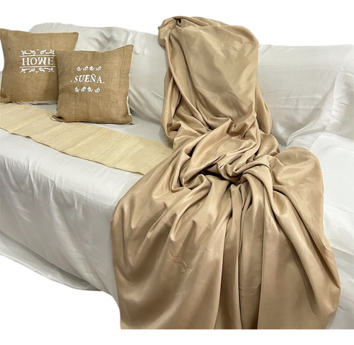 Funda Cubre -protectora Sillón 2 Cuerpos Arangusto Natural Lisa