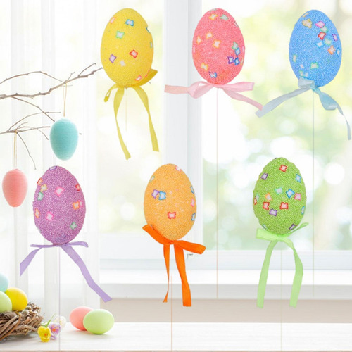 6 Piezas De De Huevo De Pascua, Decoración De Mariposa