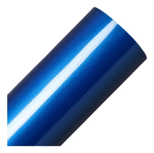 Adesivo Vinil Automotivo Alto Brilho Envelopamento 2 X 1,38m Cor Azul Metálico - 104utblue138