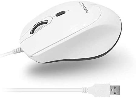 Mouse Simple Por Cable Usb, Universal | Blanco / Macally