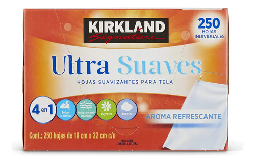 Toallas Para Secadora Suavizantes D Telas Kirkland 250 Hojas