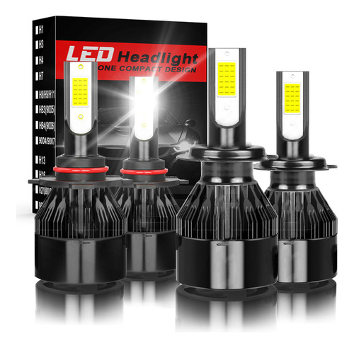 14000lm Kit Focos Led 9005 H7 Haz Alto Y Bajo Para Ford