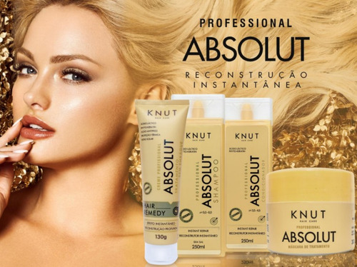 Shampoo Absolut Reconstrução Hidratante Limpeza Profissional