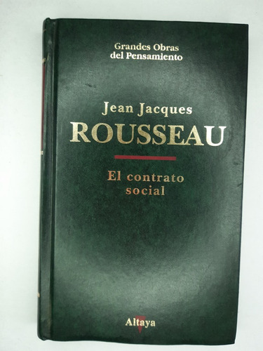 Libro El Contrato Social Tomo 2 Jean-jacques Rousseau 190sv8 (Usado)