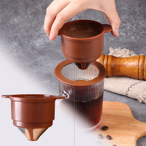 Double Layer Stainless Steel Filter Drip Type Filter Cup Fil