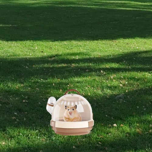 Jaula De Viaje Para Hámster, Jaula Para Mascotas, Marrón