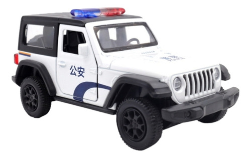 Auto De Colección Jeep Wrangler Rubicon Policia Escala 1:36