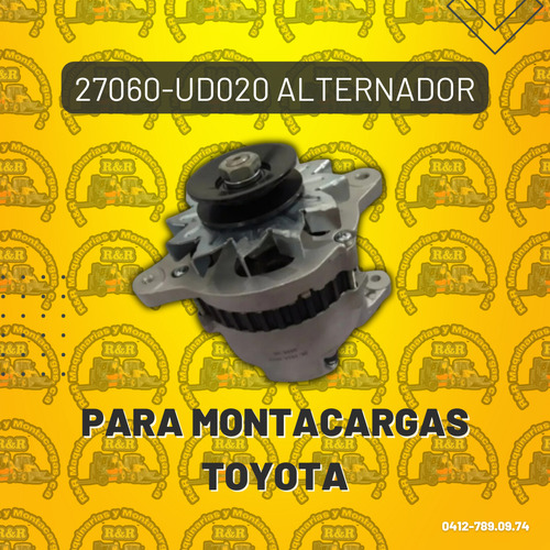 27060-ud020 Alternador Para Montacargas Toyota