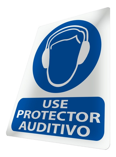 Use Protector Auditivo Señalética Cartel Señalización 