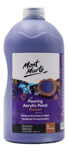 Pintura Acrílica De Vertido Premium, 1l (33.8oz), Púr...