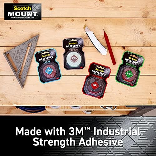 Cinta De Montaje Para Interiores Scotch De 1 Pulgada X 50 Pu