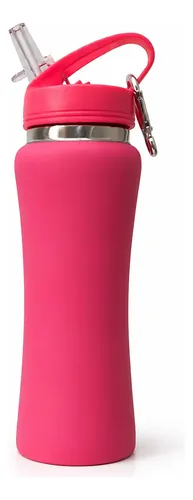 MLB 5944713610 Garrafa Termica Emborrachada 600 Ml Canudo Premium JM