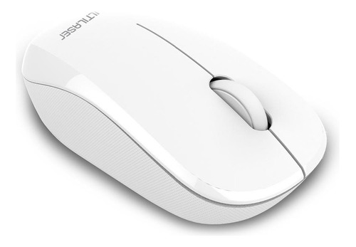 Mouse Sem Fio Multilaser Preto Com Pilha Inclusa Mo309 Cor Branco