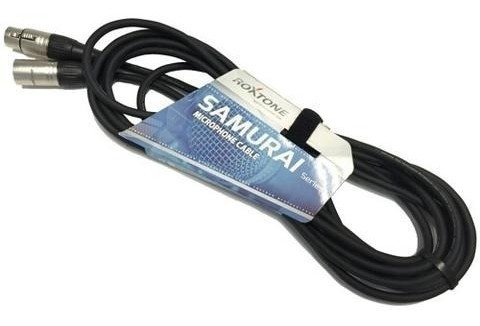 Imagen 2 de 6 de Cable De Microfono Roxtone De 3 Metros