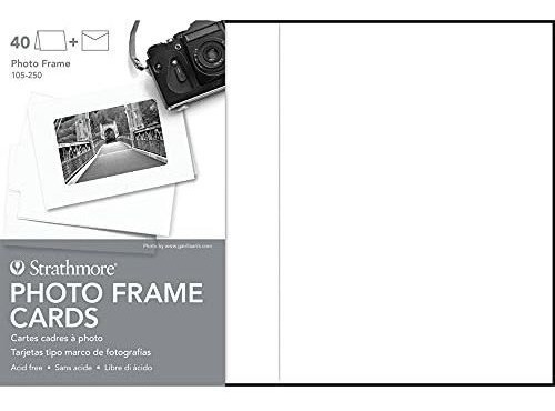 Tarjetas Blancas Para Enmarcado Fotografias Strathmore 40pz