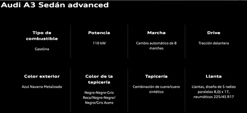 Audi A3 1.4 Sedán 35tfsi Select At Dsg