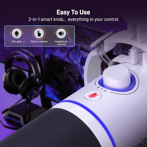 Micrófono Maono Pd200xs Dynamic Usb/xlr Con Control De Softw