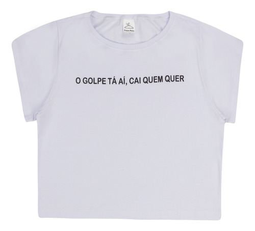 Kit 6 Cropped T-shirt Em Algodão Feminina Adulta Estampada